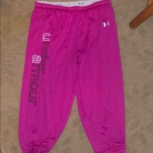 under armour crop joggers